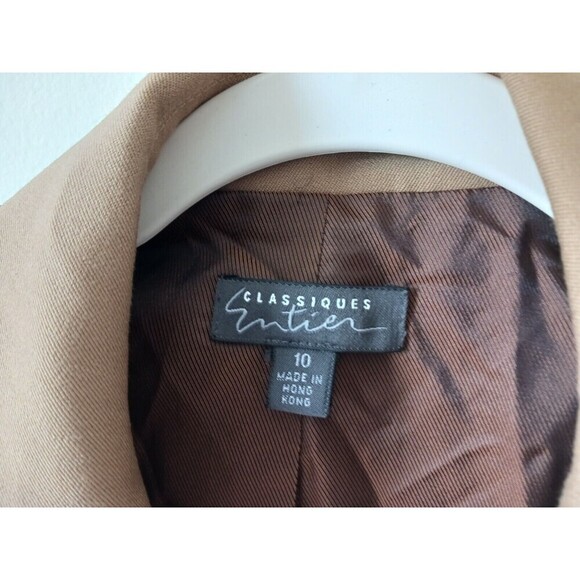 Classiques Entier Womens Brown Suit Blazer Jacket & Pants Set Career 10 NWT - Picture 4 of 11